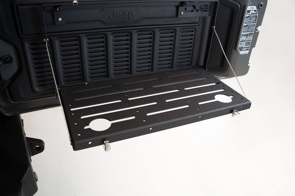 DV8 Offroad TTJL-01 Trail Table; Rear Door for Select Jeep Wrangler