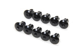 TRIPLE X RACE COMPONENTS CH-4417BLK-10 Torx Head Button Alum .500 Long Black 10pk