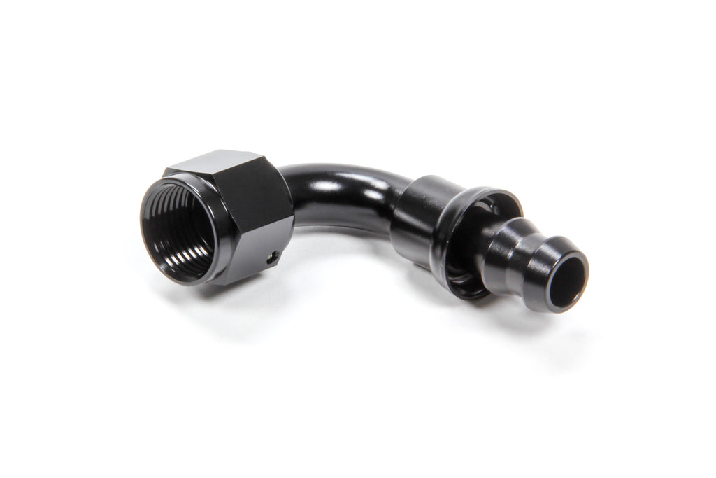 TRIPLE X RACE COMPONENTS HF-19008-BLK #8 90 Degree Hose End Push Lock