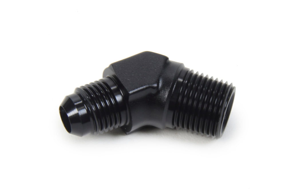 TRIPLE X RACE COMPONENTS HF-94063-BLK AN to NPT 45 Degree #6 x 3/8