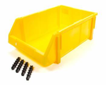 TRIPLE X RACE COMPONENTS PA-PBIN-8005-ORD Plastic Storage Bin Small Yellow 7x5x3