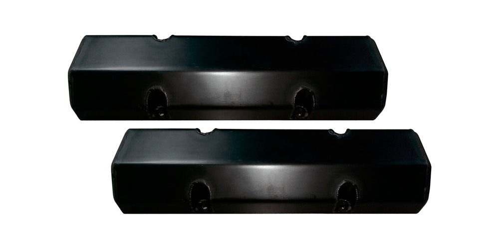 TRIPLE X RACE COMPONENTS SC-EG-0003BLK Valve Cover Set SBC Billet Rail Black