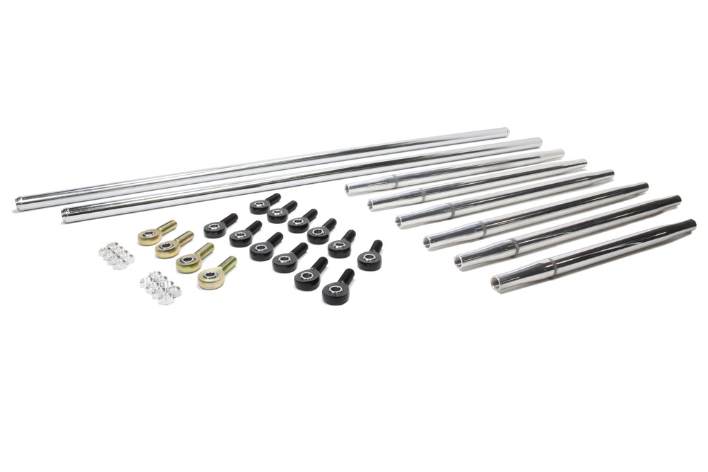 TRIPLE X RACE COMPONENTS SC-SU-K9000 Radius Rod Kit Complete Polished For Sprint Car