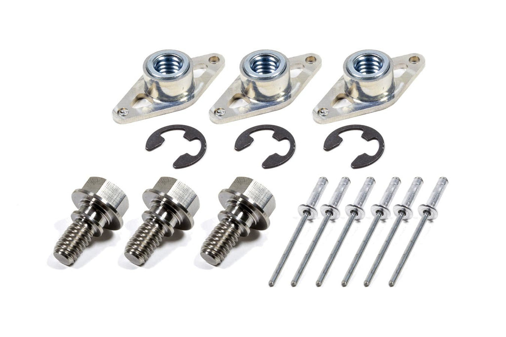 TRIPLE X RACE COMPONENTS SC-WH-7841 Wheel Cover Retainer Kit 1-3/8 TI Bolt 3-Pack