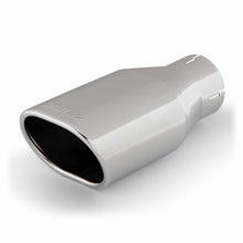 Load image into Gallery viewer, Tailpipe-Tip-Kit---Ss-Obround-Angle-Cut---Chrome---2.5In-Tube-3.13In-X-3.75In-X-11In