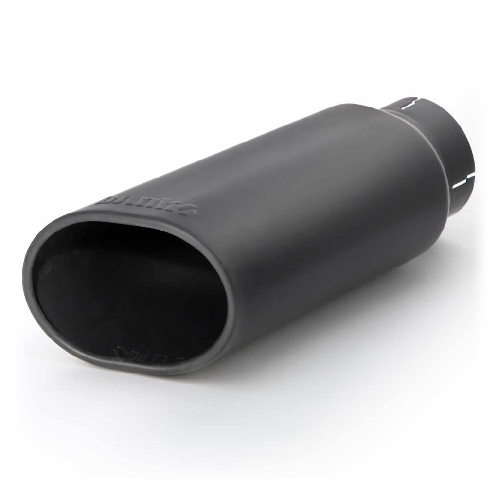 Tailpipe-Tip-Kit---Ss-Obround-Slash-Cut---Black---3.5In-Tube---4.38In-X-5.25In-X-13.38In