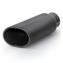 Load image into Gallery viewer, Tailpipe-Tip-Kit---Ss-Obround-Slash-Cut---Black---3.5In-Tube---4.38In-X-5.25In-X-13.38In