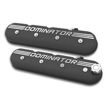 Load image into Gallery viewer, Tall-Ls-Dominator-Valve-Covers---Satin-Black-Machined-Finish