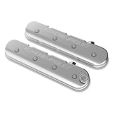 Holley 241-401 Tall LS Valve Cover with Bowtie/Chevrolet Logo - Polished Finish