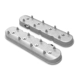 Holley 241-95 Tall LS Valve Covers for Dry Sump Applications - Natural Cast