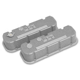 Holley 241-150 Tall M/T Valve Covers for Big Block Chevy Engines - Natural Cast Finish