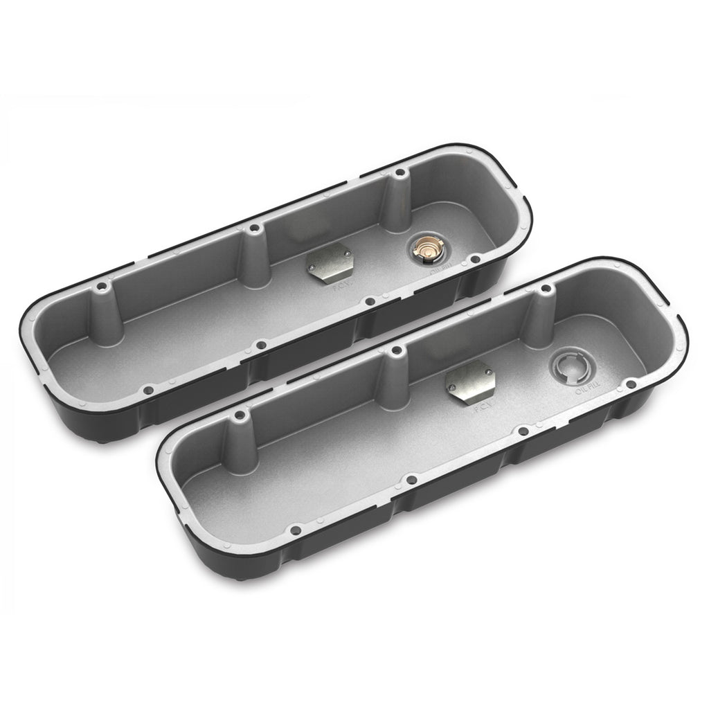 Tall-MT-Valve-Covers-For-Big-Block-Chevy-Engines---Satin-Black-Finish-With-Machined-FinsLogo