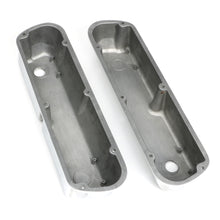 Load image into Gallery viewer, Tall-Valve-Covers;-Sb-Ford;-Finned;-Polished-Aluminum--With-Holes