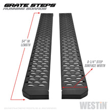 Load image into Gallery viewer, Textured-Black-Running-Boards-54-Inches-Textured-Black-Grate-Steps-Running-Board-(Brkt-Sold-Sep)