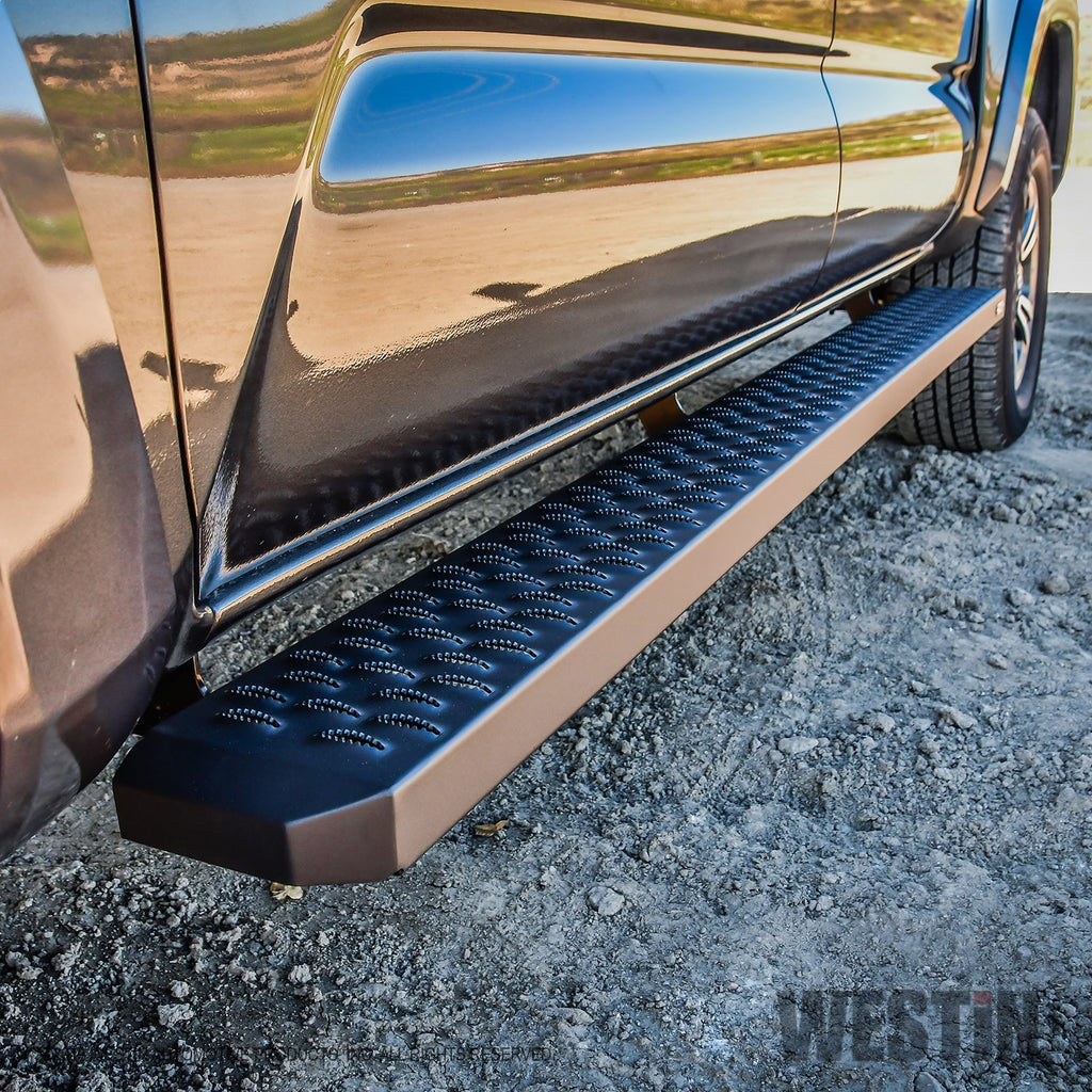 Textured-Black-Running-Boards-79-Inches-Textured-Black-Grate-Steps-Running-Board-(Brkt-Sold-Sep)