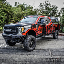 Load image into Gallery viewer, Textured-Black-Running-Boards-90-Inches-Textured-Black-Grate-Steps-Running-Board-(Brkt-Sold-Sep)