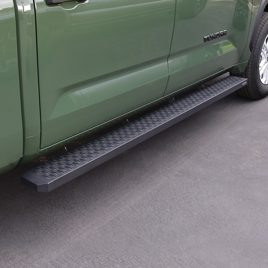 Textured-Black-Running-Boards-90-Inches-Textured-Black-Grate-Steps-Running-Board-(Brkt-Sold-Sep)
