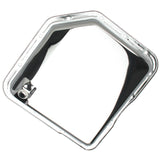 Trans-Dapt 9074 TH350-CHROME Transmission Pan; Stock Capacity; Stock Depth; PLAIN Bottom