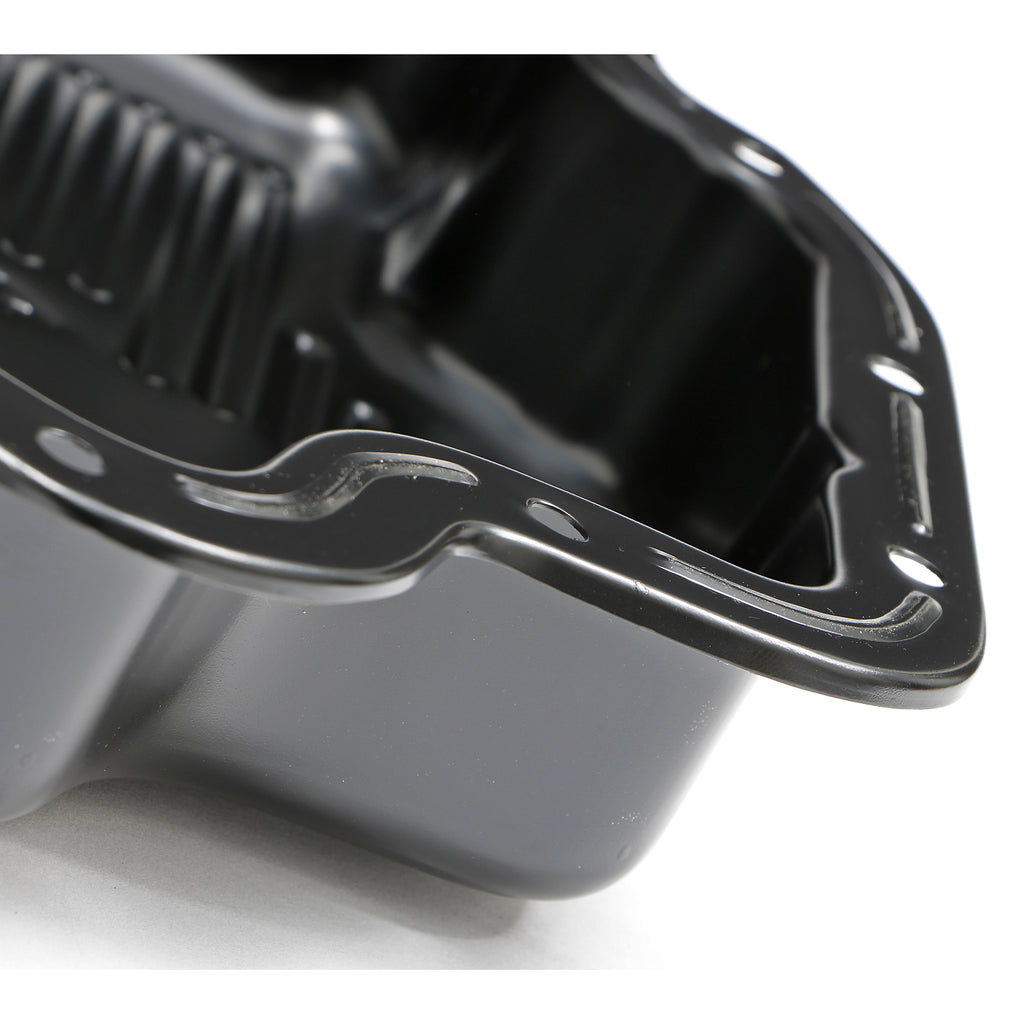 Th400-Transmission-Pan;-3-In.-Deep--Extra-Capacity;-Steel--Black-Finish