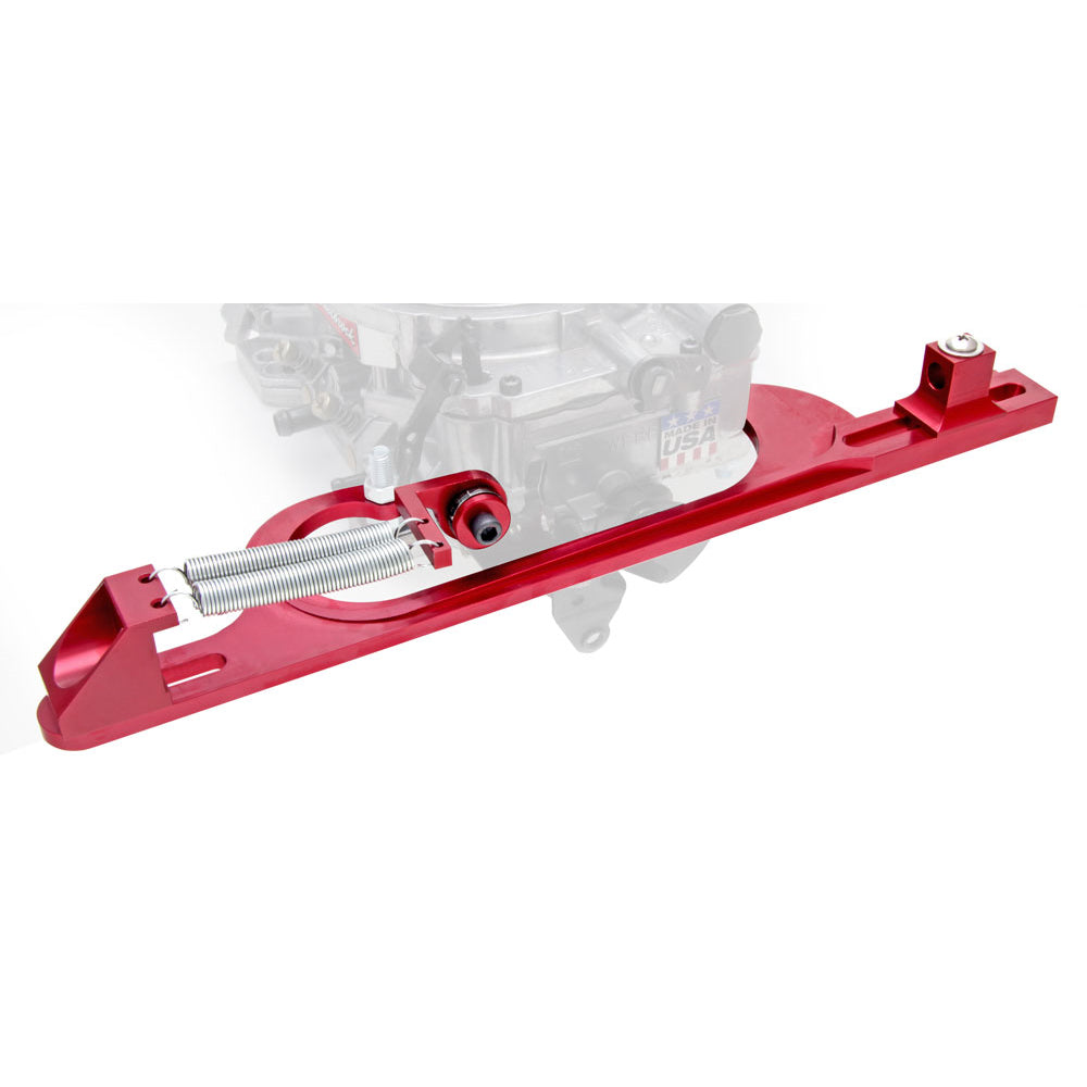 Throttle-Brackets-Billet-Anodized-Silver-4150-Carb195964-Pontiac-Engines