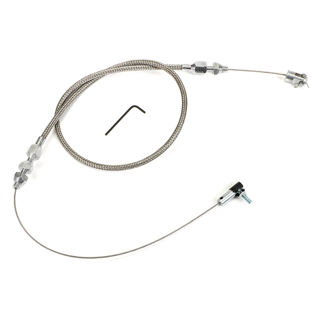 Throttle-Cable-With-Housing;-24-In.-Long--Stainless-Steel
