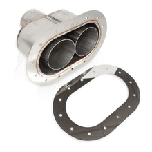 Load image into Gallery viewer, Thru-Body-Oval-WDual-Tubes-Tip-2-12-Inlet