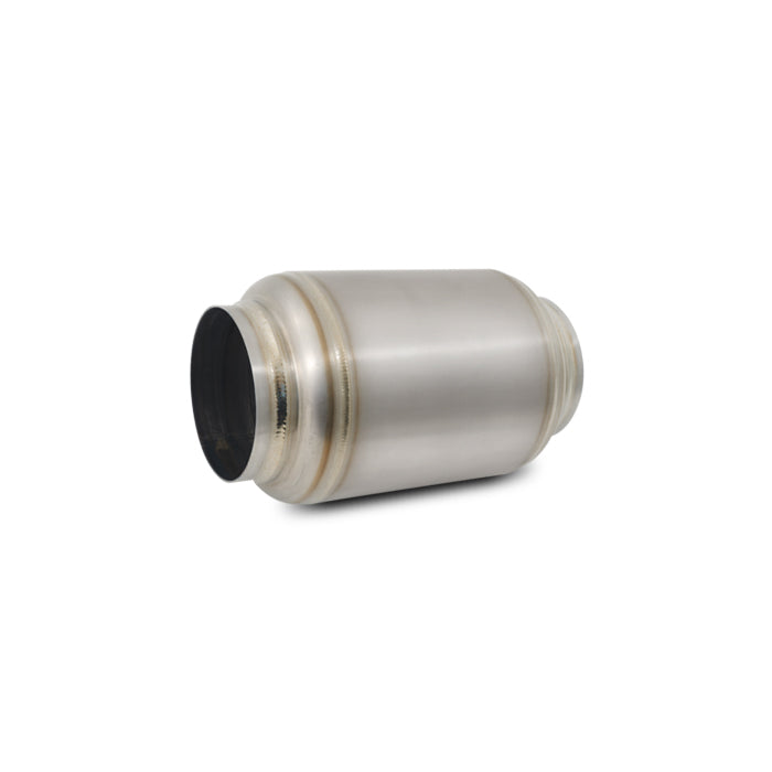 Titanium-Muffler-WNatural-Tip-3.5In.-Inlet--3.5In.-Outlet--5.5In-Dia