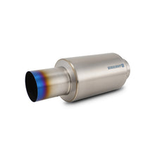 Load image into Gallery viewer, Titanium-Muffler-WStraight-Cut-Burnt-Tip-4In-Inlet--4In-Outlet