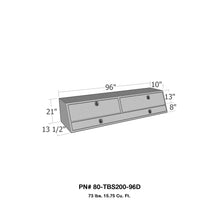 Load image into Gallery viewer, Top-Mount-Contractor-Box-Brute-Full-Door-Brute-Bright-Aluminum-Ship-Via-Truck-Only-98L-23W-15H