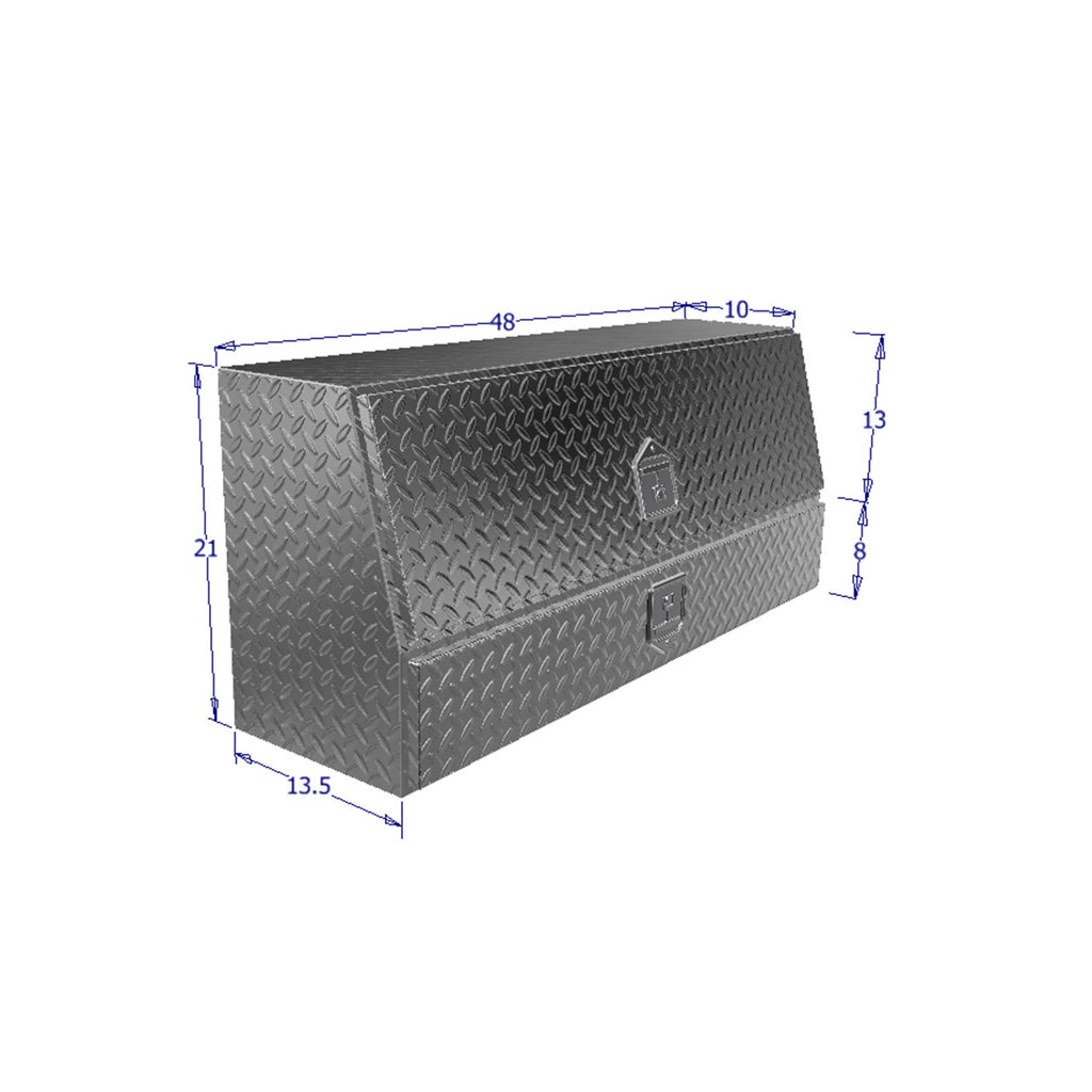 Top-Mount-Contractor-Box-WDrawer-Brute-Bright-Aluminum-50L-23W-16H