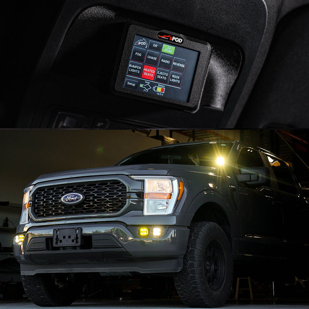 Touchscreen-Bantamx-Vehicle-Kit---Ford-2021-On-F-150;-F-150-Raptor-Spod