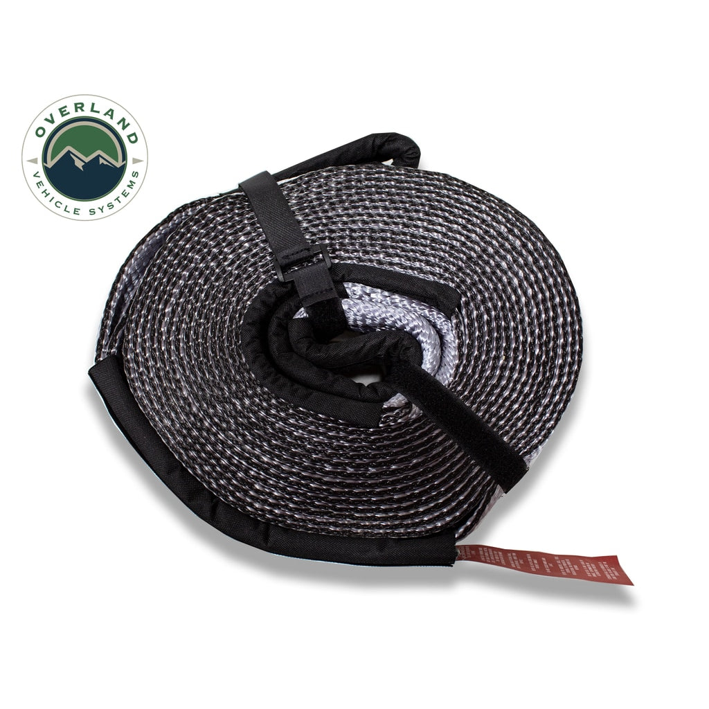 Tow-Strap-30,000-Lb-3-Inch-X-30-Foot-Gray-With-Black-Ends--Storage-Bag-Overland-Vehicle-Systems