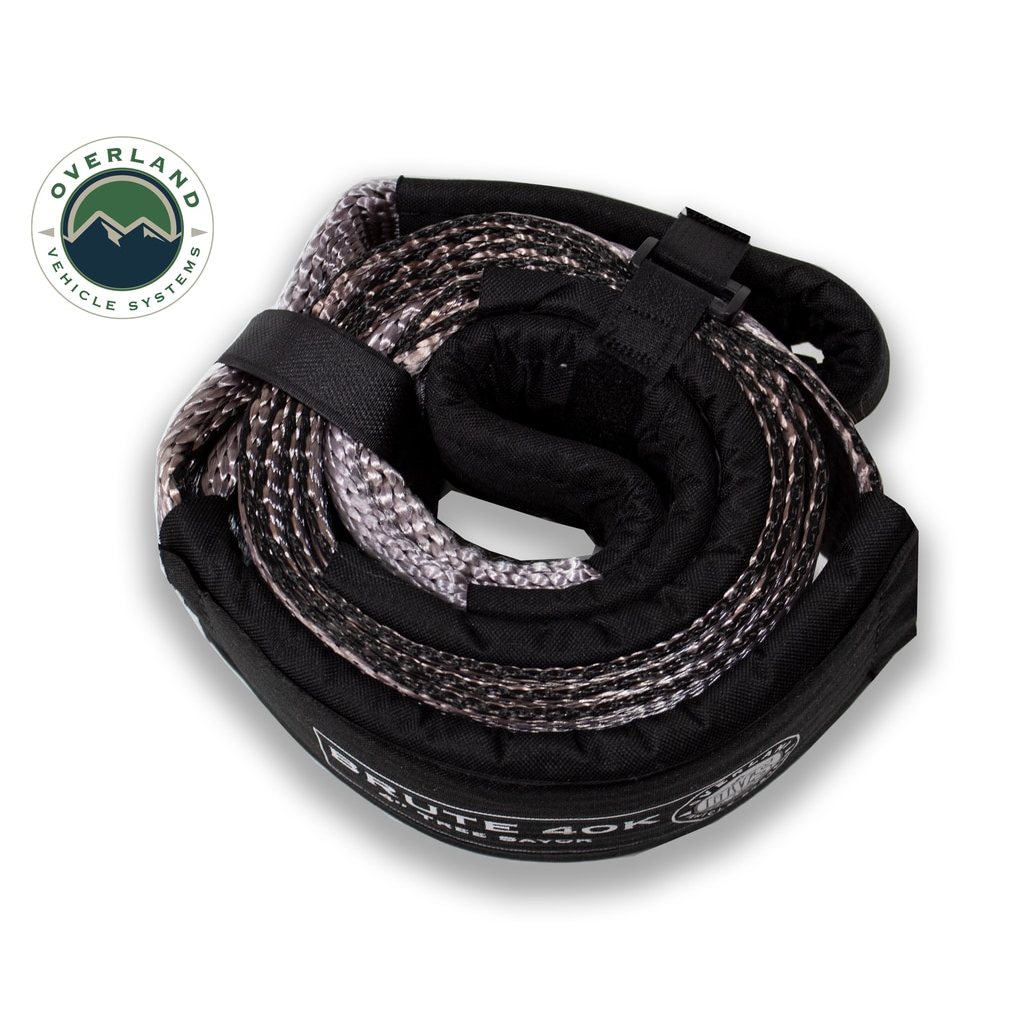 Tow-Strap-40,000-Lb-4-Inch-X-8-Foot-Gray-With-Black-Ends--Storage-Bag-Universal-Overland-Vehicle-Systems
