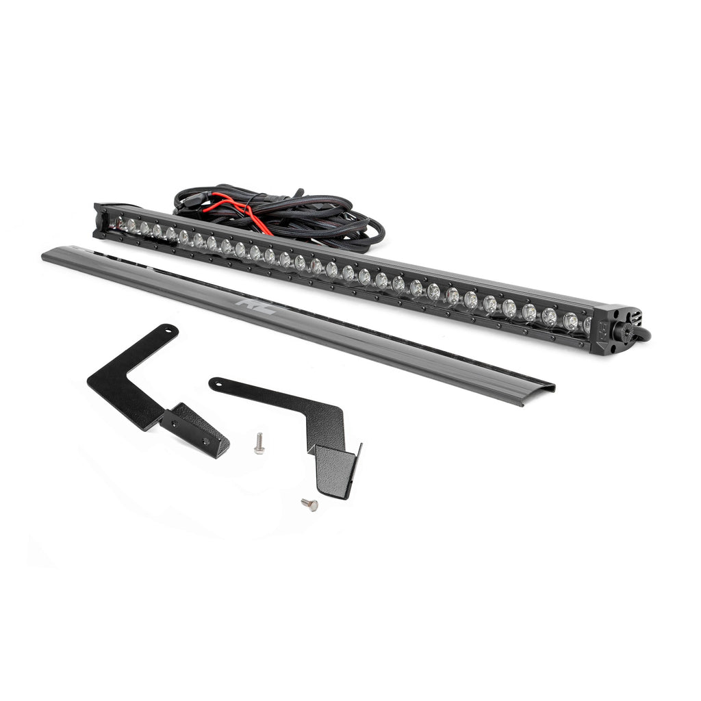 Toyota-30-Inch-Cree-Led-Bumper-Kit-Black-Series-W-Cool-White-Drl-(16-19-Tacoma)-Rough-Country