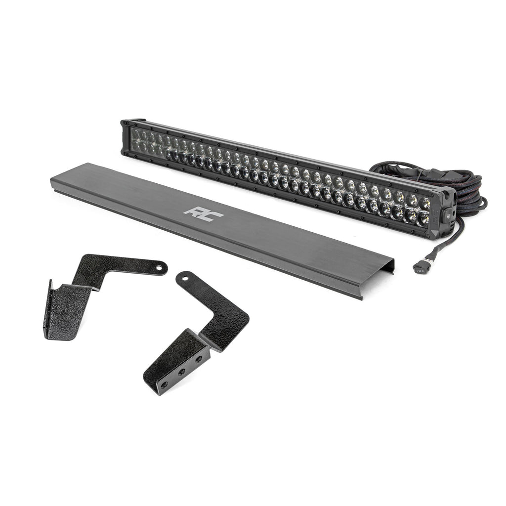 Toyota-30-Inch-Led-Bumper-Kit-Black-Series-W-Cool-White-Drl-(07-14-Fj-Cruiser)-Rough-Country