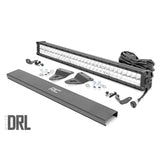 Rough Country 70788 Toyota 30 Inch LED Grille Kit Chrome Series w/Cool White DRL 14-20 4Runner