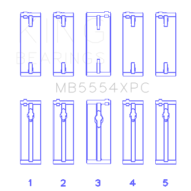Toyota-3Sgte16V-2.0L-(Size-Stdx)-Main-Bearing-Set