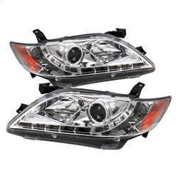 Toyota-Camry-07-09-Projector-Headlights-Drl-Chrome-High-H1-Low-H7-Pro-Yd-Tcam07-Drl-C