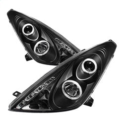 Toyota-Celica-00-05-Projector-Headlights-Led-Halo-Drl-Blk-High-H1-Low-H1-Pro-Yd-Tcel00-Led-Bk