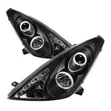 Load image into Gallery viewer, Toyota-Celica-00-05-Projector-Headlights-Led-Halo-Drl-Blk-High-H1-Low-H1-Pro-Yd-Tcel00-Led-Bk