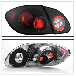 Toyota-Corolla-03-08-Euro-Style-Tail-Lights-Black-Alt-Yd-Tc03-Bk