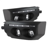 SPYDER 5075161 Fog Lights With LED Daytime Running Lights W/Switch - Black