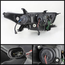 Load image into Gallery viewer, Toyota-Highlander-11-13-Projector-Headlights-3D-Drl-Blk-Pro-Yd-Thlan11-3Ddrl-Bk