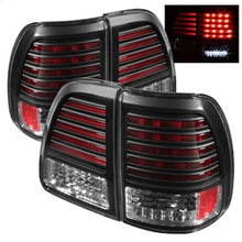 Load image into Gallery viewer, Toyota-Land-Cruiser-98-05-Led-Tail-Lights-Black-Alt-Yd-Tlan98-Led-Bk