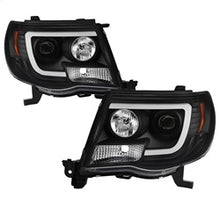 Load image into Gallery viewer, Toyota-Tacoma-05-11-Projector-Headlights---Light-Bar-Drl---Black-Pro-Yd-Tt05v2-Lb-Bk