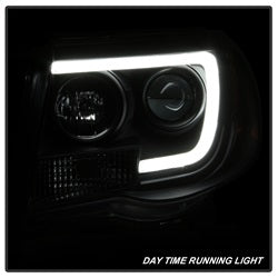 Toyota-Tacoma-05-11-Projector-Headlights---Light-Bar-Drl---Black-Pro-Yd-Tt05v2-Lb-Bk