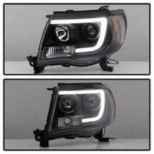 Load image into Gallery viewer, Toyota-Tacoma-05-11-Projector-Headlights---Light-Bar-Drl---Black-Pro-Yd-Tt05v2-Lb-Bk