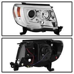 Toyota-Tacoma-05-11-Projector-Headlights---Light-Bar-Drl---Chrome-Pro-Yd-Tt05v2-Lb-C
