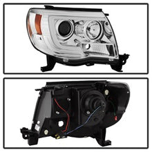 Load image into Gallery viewer, Toyota-Tacoma-05-11-Projector-Headlights---Light-Bar-Drl---Chrome-Pro-Yd-Tt05v2-Lb-C