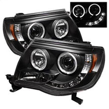 Load image into Gallery viewer, Toyota-Tacoma-05-11-Projector-Headlights-Led-Halo-Led-Black-High-H1-Low-H1-Pro-Yd-Tt05-Hl-Bk
